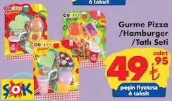 GOKİDY GURME PİZZA /HAMBURGER /TATLI SETİ OYUNCAK GOKİDY GURME PİZZA /HAMBURGER /TATLI SETİ OYUNCAK
